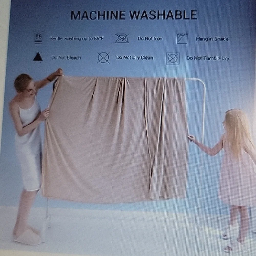 Marchpower Beige Cooling blanket for hot sleepers Twin 59x79